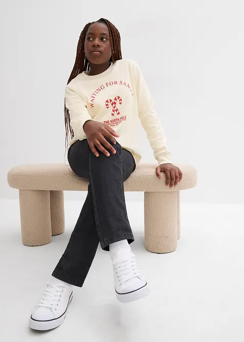 Sweatshirt i 100% økologisk bomull, bonprix