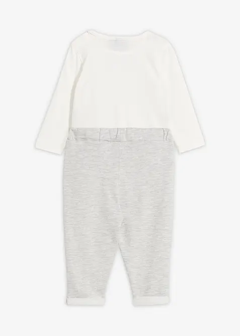 Body, bukse og sløyfe i 100% økologisk bomull (3-delt sett), bonprix