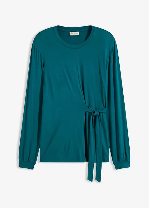 Langermet topp i myk viskosemiks, bonprix