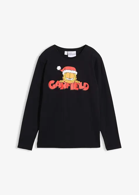 Langermet topp Garfield med julemotiv, av 100% bomull, Garfield