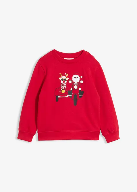 Sweatshirt i 100% økologisk bomull med julemotiv, bonprix