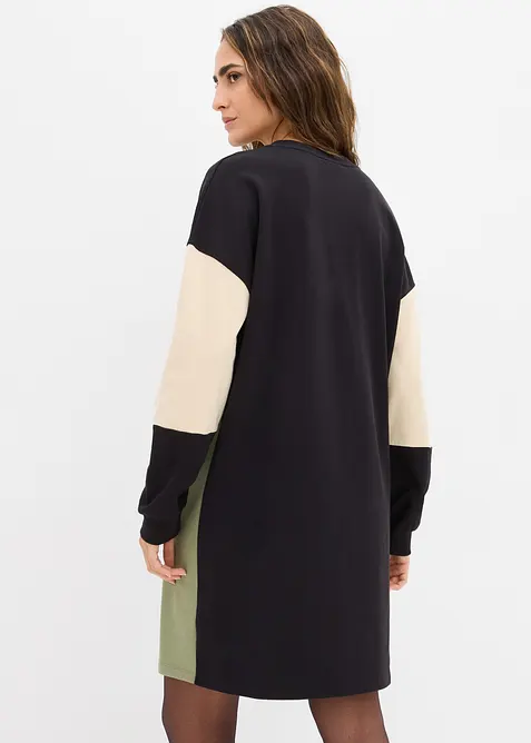 Sweatkjole i 100% bomull, bonprix