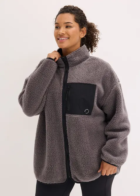 Funksjonsjakke i fleece, oversized, bonprix
