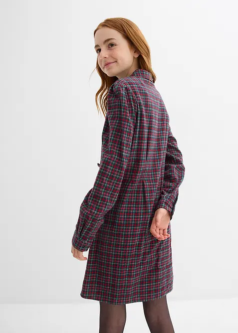 Skjortekjole av flanell, bonprix