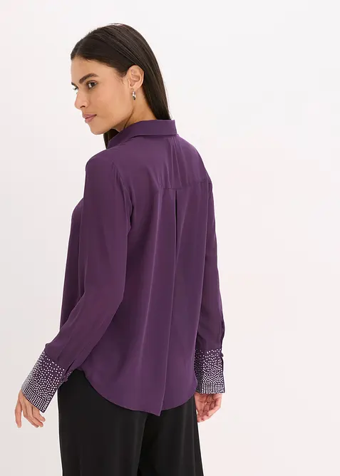 Skjorte med glitterstener, bonprix