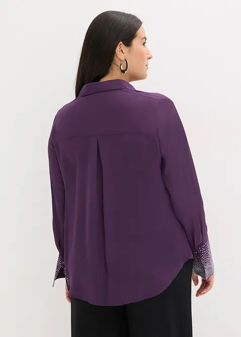 Skjorte med glitterstener, bonprix