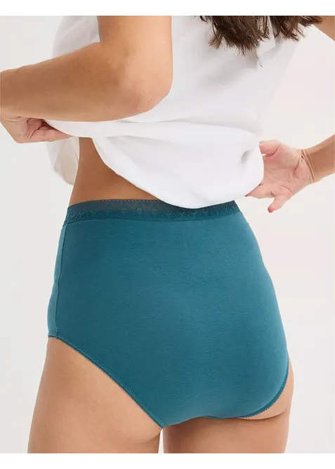 High Waist-truse med bomull (3-pack), bonprix