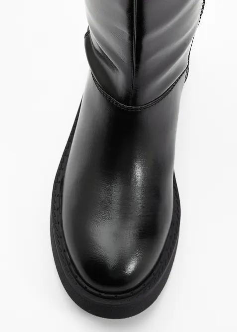 Støvletter med vidt skaft, bonprix