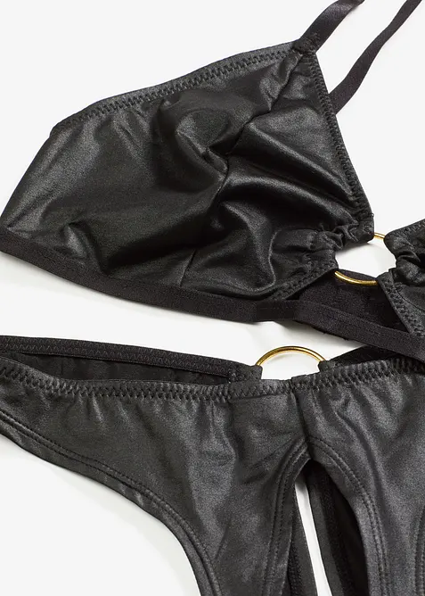 Bralette og stringtruse ouvert (2-delt sett), bonprix