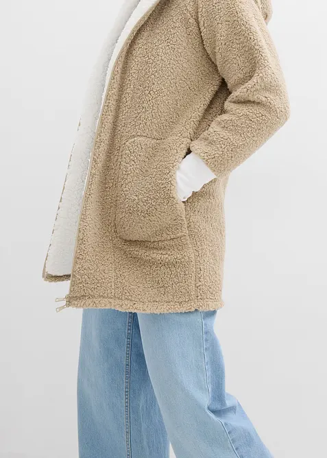 Teddy-fleecejakke, bonprix