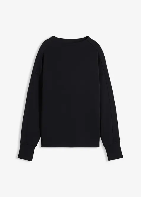 Oversized sweatshirt av mykt scubamateriale, bonprix