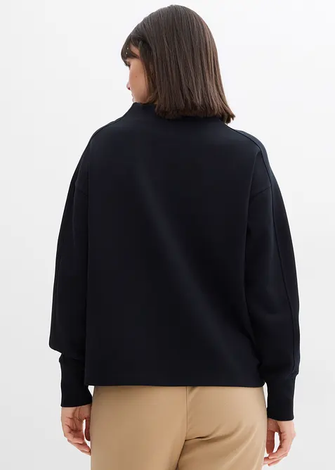 Oversized sweatshirt av mykt scubamateriale, bonprix