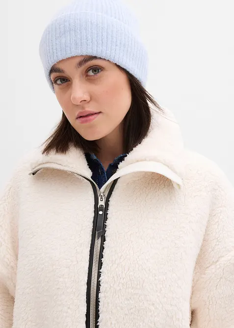 Oversized jakke i pilefleece, bonprix