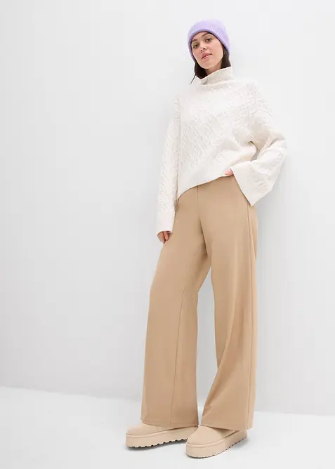 Kabelstrikket genser, bonprix