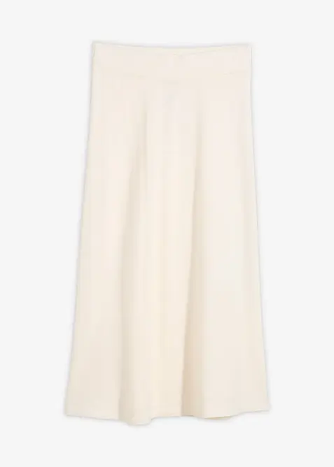 Strikket midiskj&oslash;rt i myk viskosemiks, bonprix