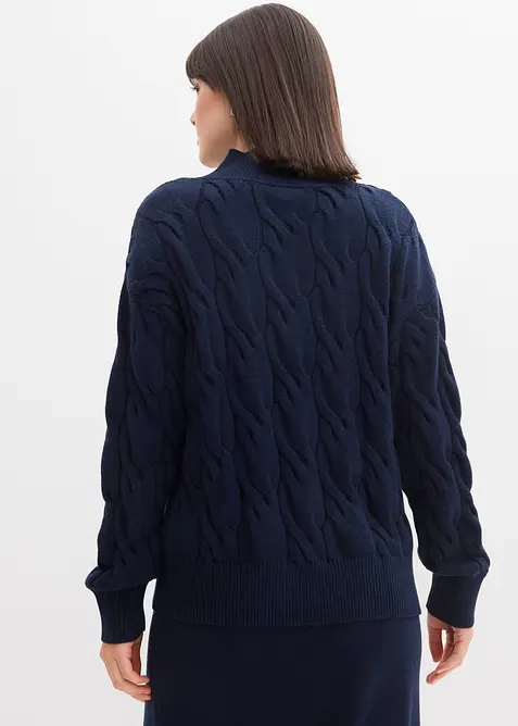 Oversized genser i myk viskosemiks, bonprix