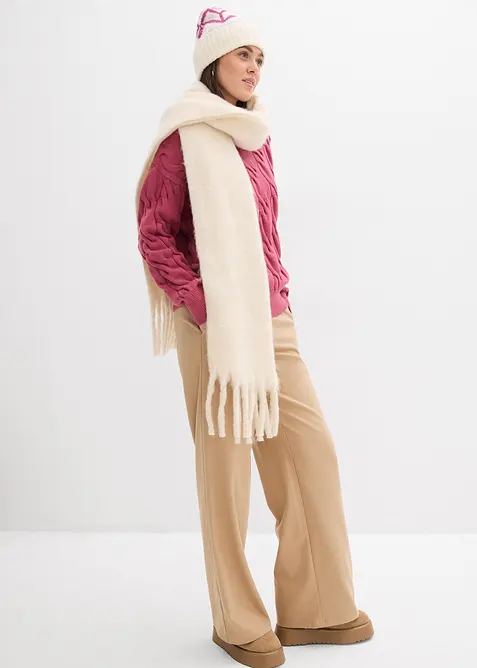 Oversized genser i myk viskosemiks, bonprix