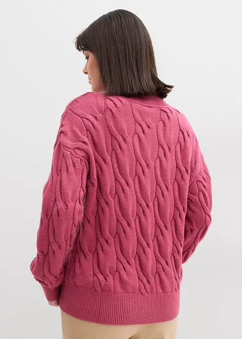 Oversized genser i myk viskosemiks, bonprix