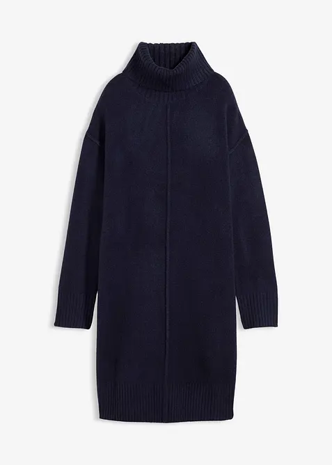 Strikket kjole med pyntesøm, bonprix