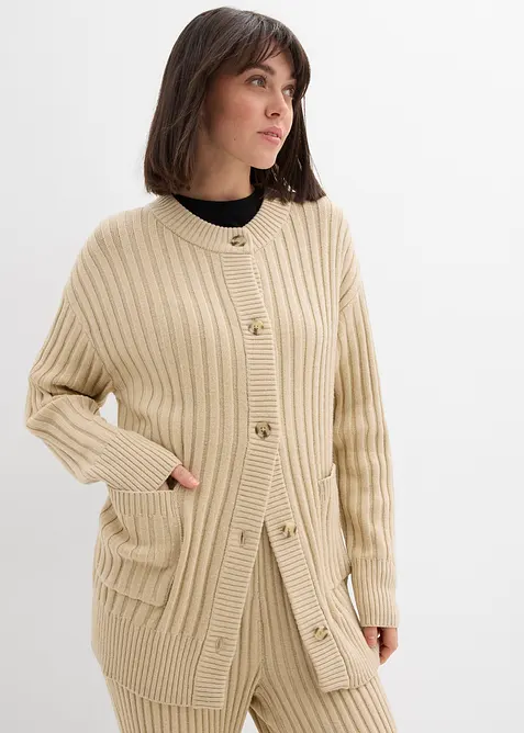 Cardigan i myk viskosemiks, bonprix