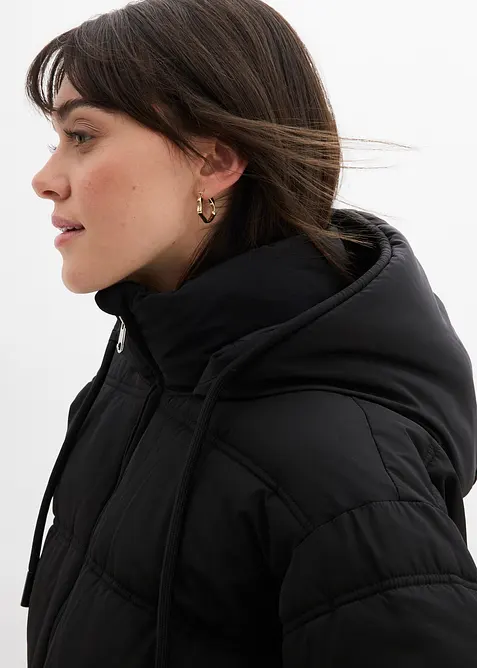 Kort, vattert jakke, bonprix