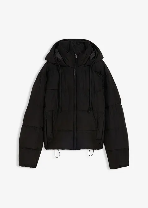 Kort, vattert jakke, bonprix