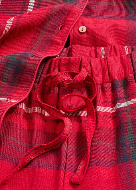 Vevd pyjamas i flanell, bonprix