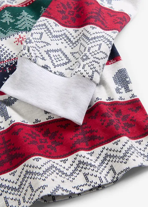 Pyjamas i 100% bomull til herre, leveres med gavepose, bonprix