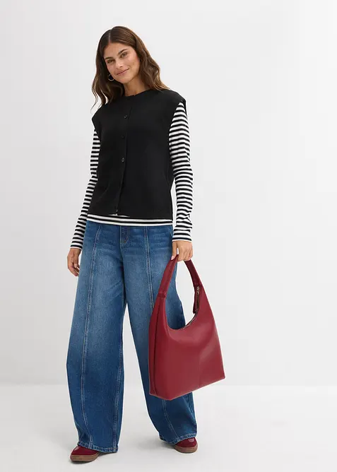 Grovstrikket vest, bonprix