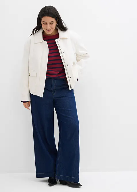 Wide Leg-jeans High Waist, bonprix