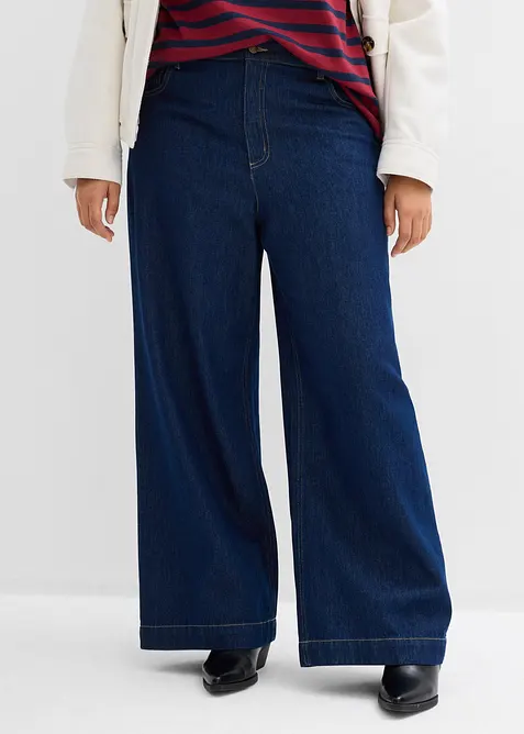 Wide Leg-jeans High Waist, bonprix