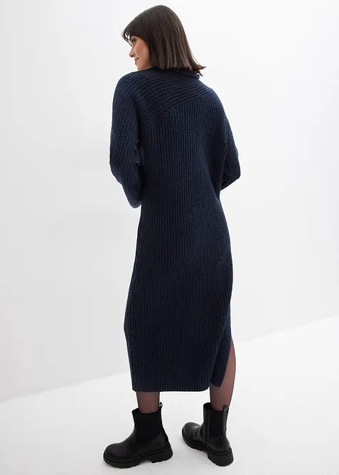 Ribbestrikket kjole, bonprix
