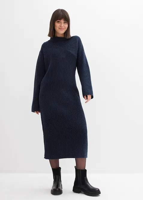 Ribbestrikket kjole, bonprix