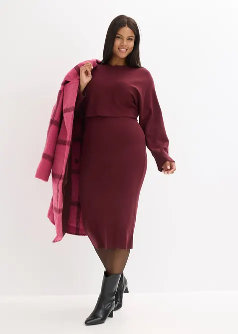 Strikket kjolesett  (2-delt sett), bonprix