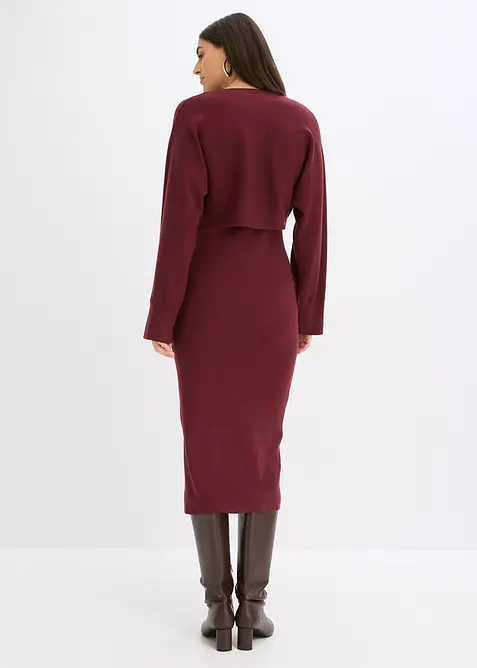Strikket kjolesett  (2-delt sett), bonprix
