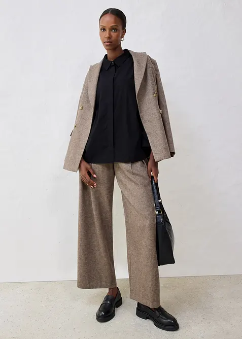 Skjorte med silke, bonprix