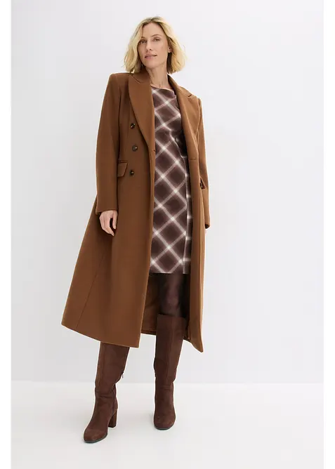 Kjole med rutem&oslash;nster, bonprix