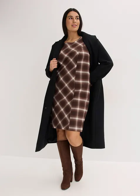 Kjole med rutemønster, bonprix