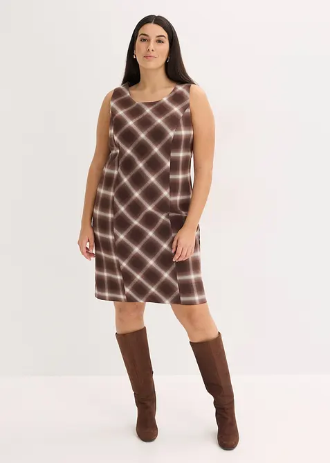Kjole med rutemønster, bonprix