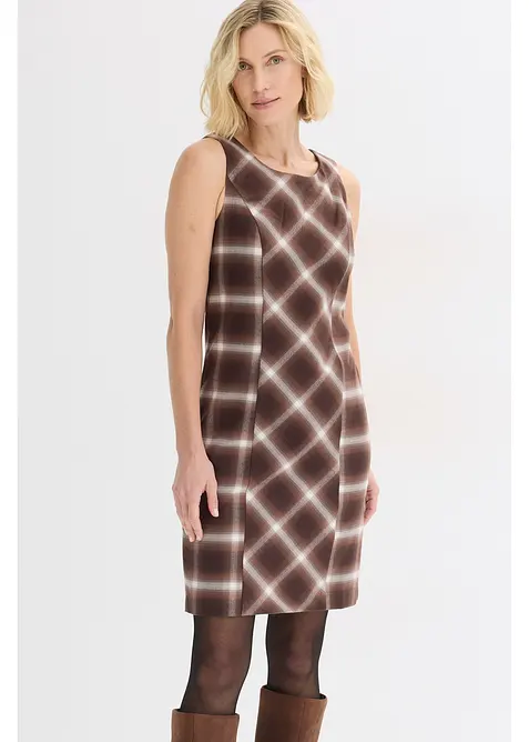 Kjole med rutem&oslash;nster, bonprix