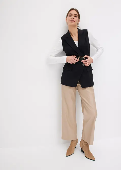 Bukse i imitert skinn, bonprix