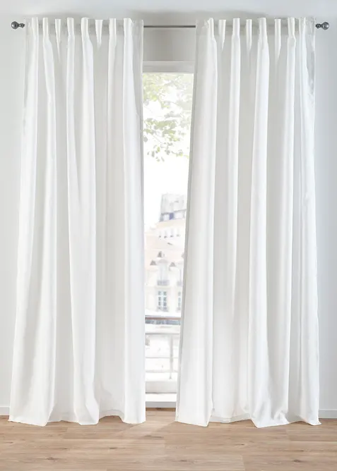 Gardiner i resirkulert materiale (2-pack), bonprix