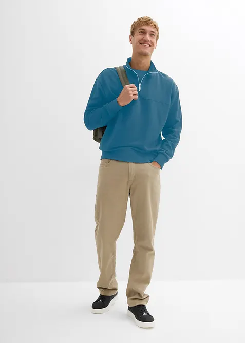 Oversized sweatshirt i 100% &oslash;kologisk bomull, bonprix