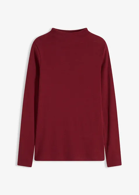 Langermet topp i ribbemateriale, bonprix