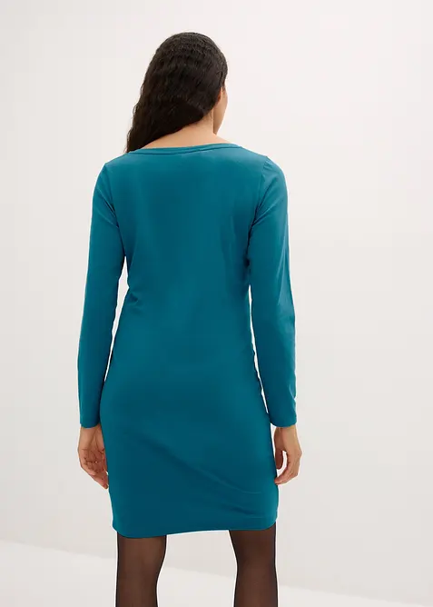 Jerseykjole med V-hals (2-pack), bonprix