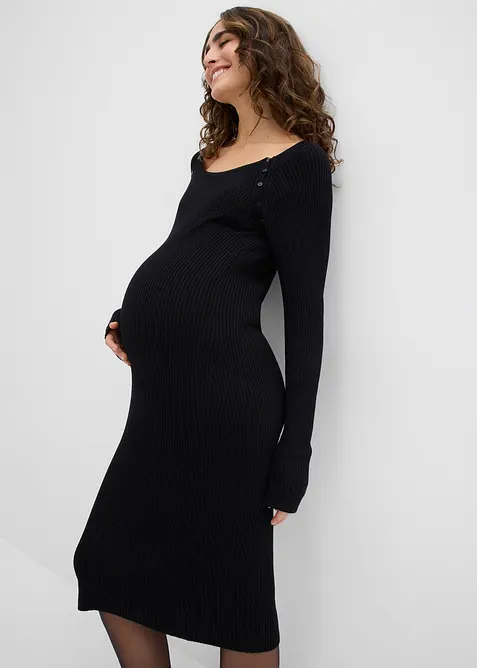 Mamma- og ammekjole i strikk, bonprix