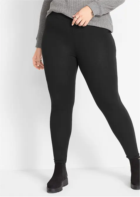 Leggings i bomullsmiks, bonprix