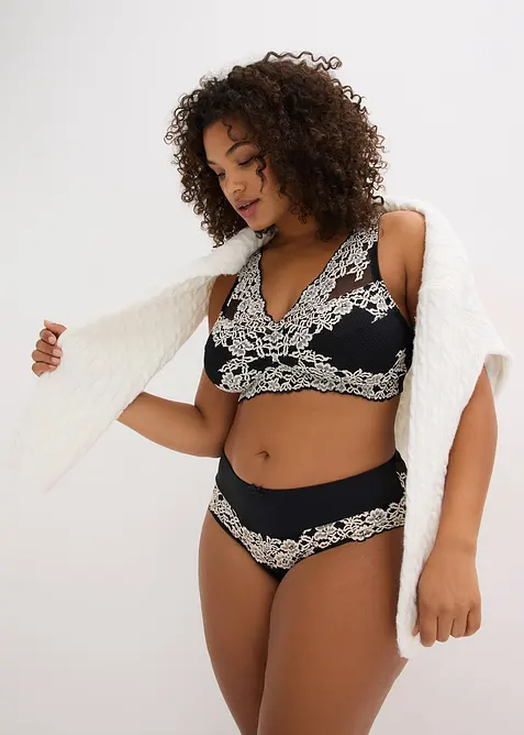 Maxitruse med delikate blonder, bonprix