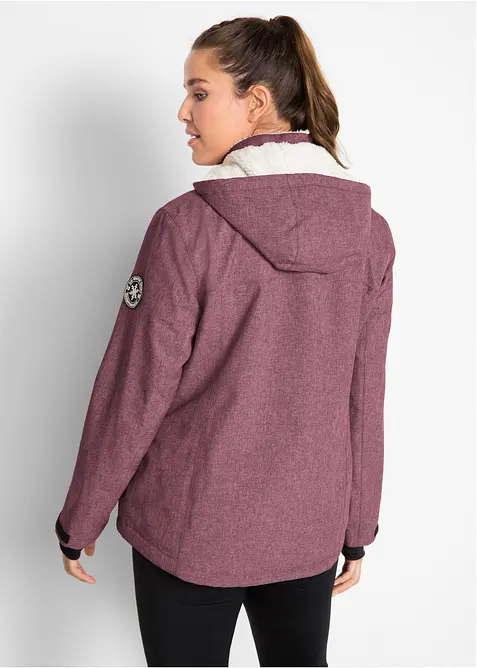 Outdoor-funksjonsjakke med teddyfleece, vanntett, bonprix