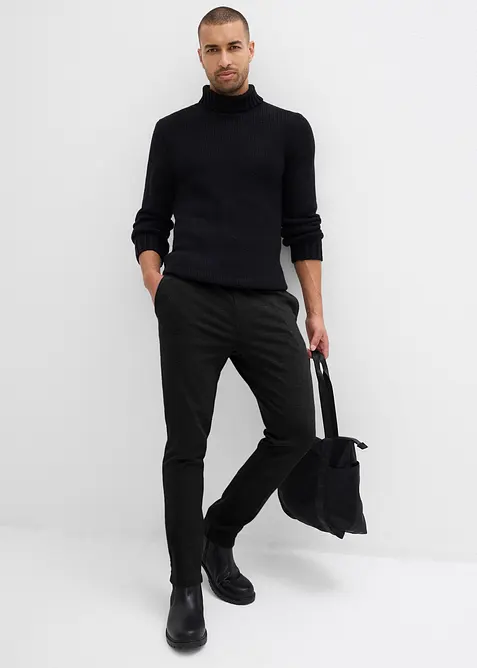 Elegant super-stretchbukse med komfortlinning, Slim Fit, bonprix
